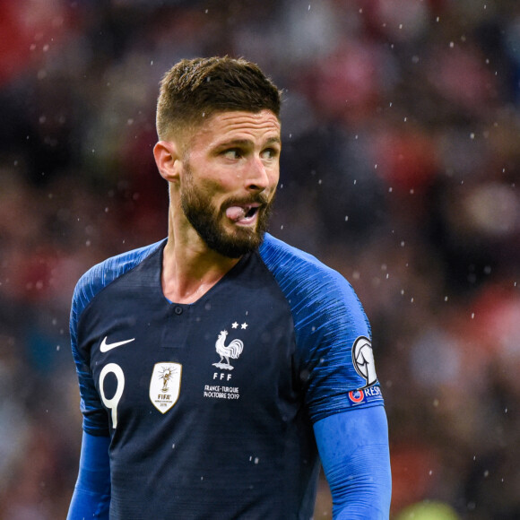 Olivier Giroud ( 9 - France ) - Match de qualification pour l'Euro2020 "France - Turquie (1-1)" au Stade de France, Saint-Denis, le 14 octobre 2019. 