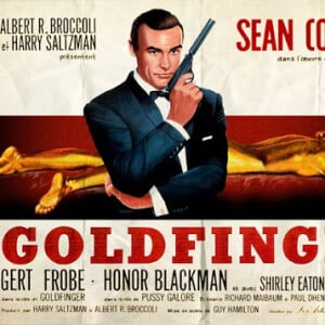 Affiche du film "Goldfinger" de Guy Hamilton. 1965.