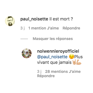 Nolwenn Leroy donne des nouvelles de Renaud sur Instagram, le 9 octobre 2020.