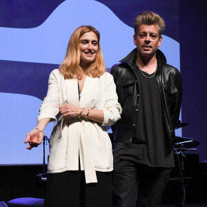 Julie Gayet et Benjamin Biolay - Conversation autour de la Musique et de l'Image - Festival du film Francophone d'Angoulême 2020 le 31 Août 2020. © Guirec Coadic / Bestimage