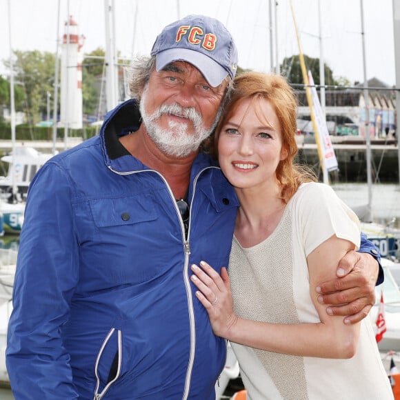 Olivier Marchal et Erika Sainte pour la série télévisée "Les Rivières pourpres" lors du festival international du film de La Rochelle, France. © Patrick Bernard/Bestimage