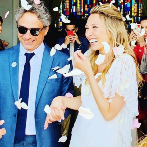 Mariage de Laura Smet et Raphaël Lancrey-Javal - Photographie partagée par Nathalie Baye sur Instagram.