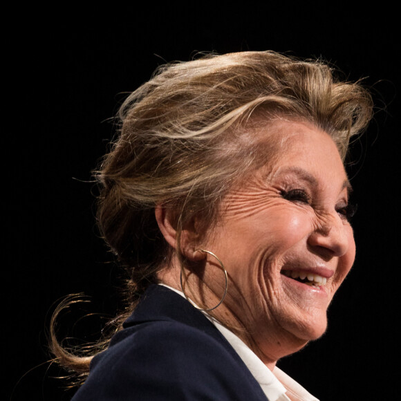 Exclusif - Sheila - Enregistrement de l'émission "La Boîte à secrets 4" à Paris, présentée par F.Bollaert, et diffusée le 10 avril sur France 3. Le 23 janvier 2020 © Tiziano Da Silva / Bestimage