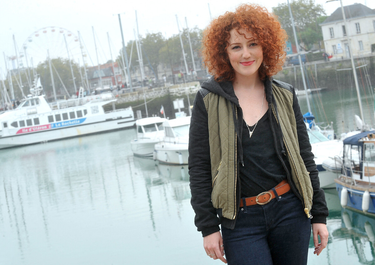 Photo : Blandine Bellavoir pose pour le photocall du téléfilm "Les