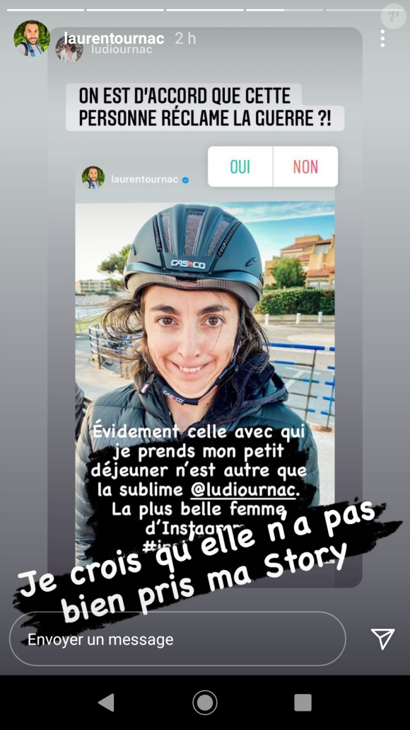 Laurent Ournac et Ludivine se taquinent sur Instagram, vendredi 16 octobre 2020