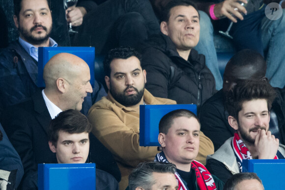 Info - Yassine Belattar placé en garde à vue - Yassine Belattar dans les tribunes du Parc des Princes lors du match de Coupe de France opposant le Paris Saint-Germain contre Dijon Football Côte-d'Or à Paris, France, le 26 février 2019. le PSG à gagné 3-0. 