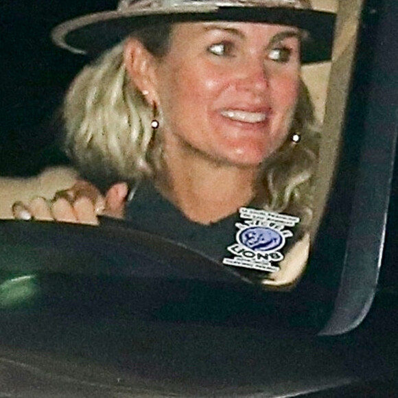 Exclusif - Laeticia Hallyday s'est rendue restaurant Nobu de Malibu après un dîner le 17 septembre 2020.