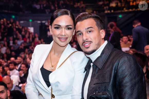 Exclusif - Jazz (JLC Family) et son mari Laurent - People au spectacle de Malik Bentalha "Encore" au Dôme de Paris - Palais des Sports à Paris le 20 février 2020. © Cyril Moreau/Bestimage
