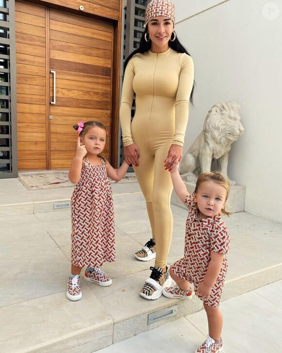 Jazz Correia avec ses enfants Chelsea et Cayden, le 17 septembre 2020