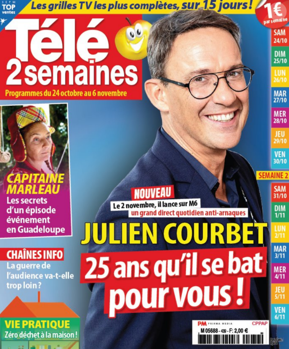 Nouvelle couverture du magazine Télé 2 semaines paru le 19 octobre 2020
