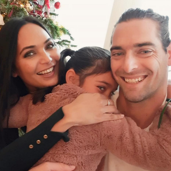 Valérie Bègue et Camille Lacourt avec leur fille Jazz sur Instagram.