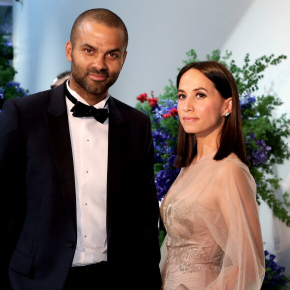 Tony Parker et sa femme Axelle - Arrivées des people au 71 ème gala de la Croix-Rouge Monégasque à Monaco le 26 juillet 2019. © Dominique Jacovides/Bestimage 