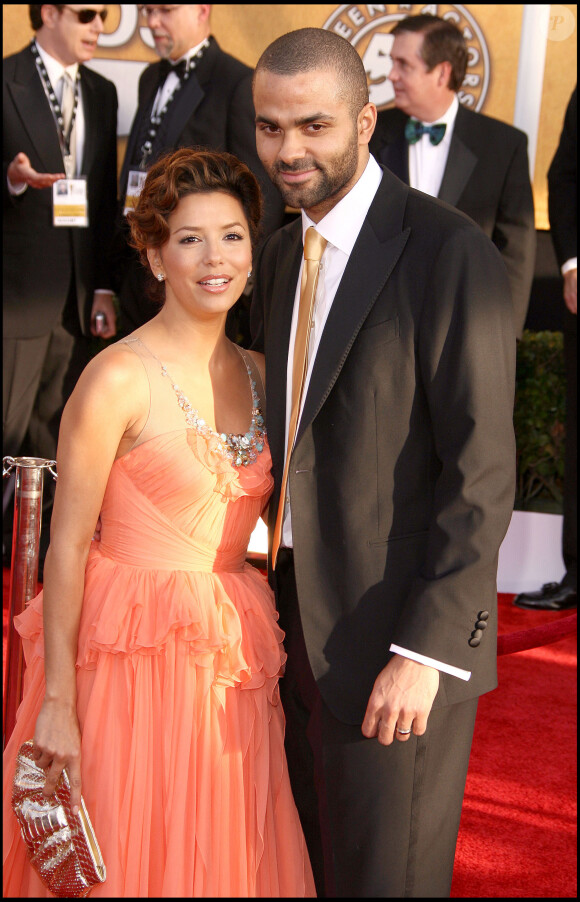 Eva Longoria et Tony Parker lors de la cérémonie des SAG Awards, à Los Angeles, le 25 janvieer 2009.