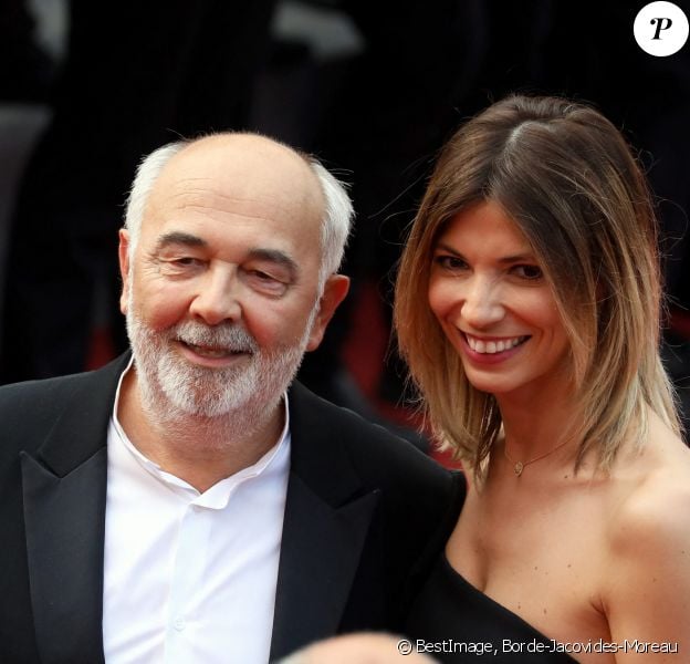 Gérard Jugnot et sa compagne Patricia Campi - Montée des marches du film "Twin Peaks" lors du 70e Festival International du Film de Cannes. © Borde-Jacovides-Moreau/Bestimage