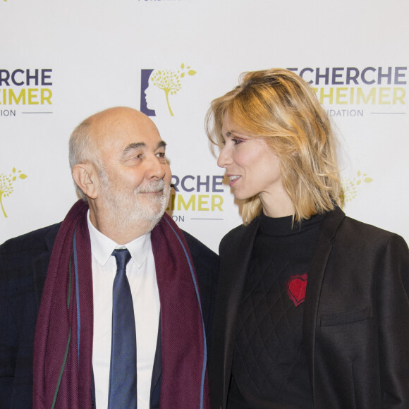 Gérard Jugnot et sa femme Patricia Campi - People au concert du 13e Gala 2018 de l'Association pour la Recherche sur Alzheimer à la salle Pleyel à Paris le 12 février 2018. © Coadic Guirec-Pierre Perusseau/Bestimage