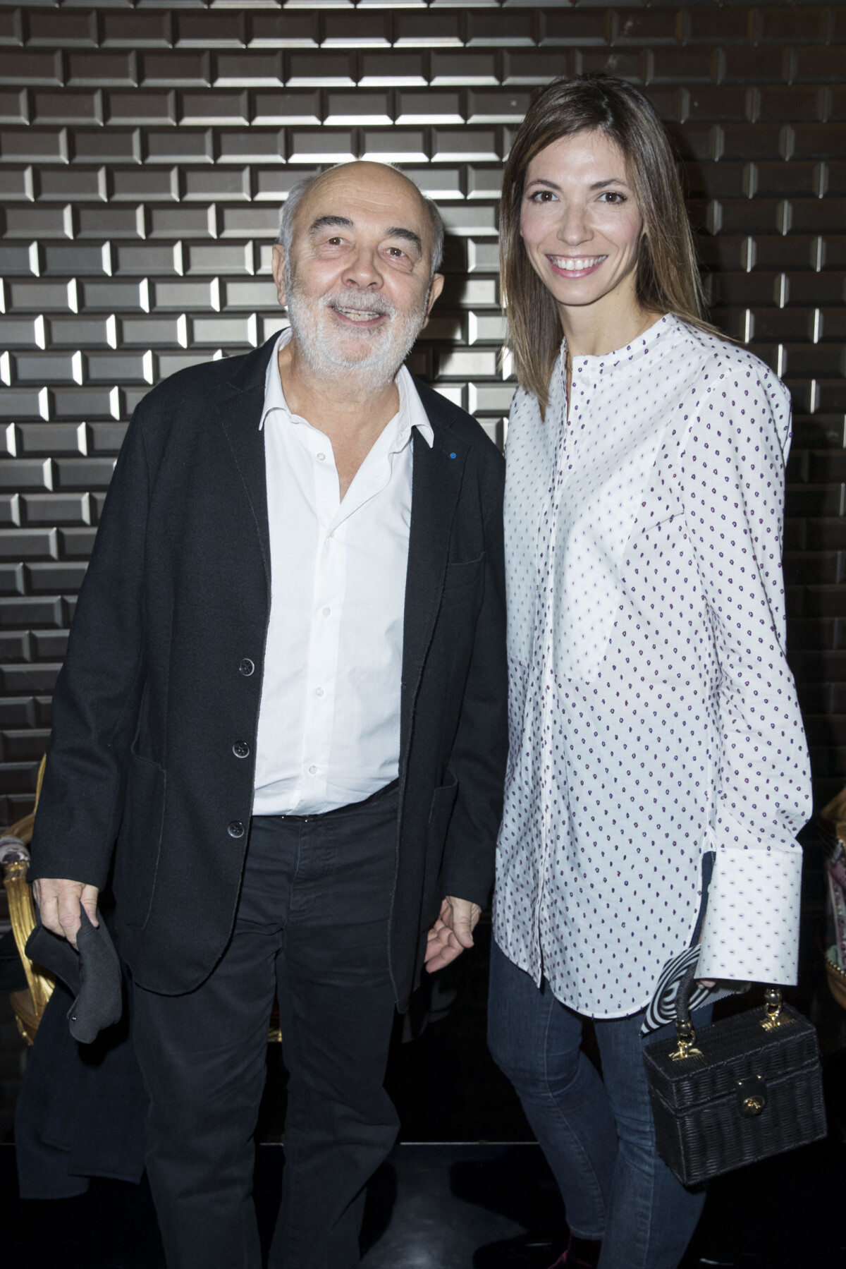 Photo : Gérard Jugnot et sa compagne Patricia Campi au défilé de mode