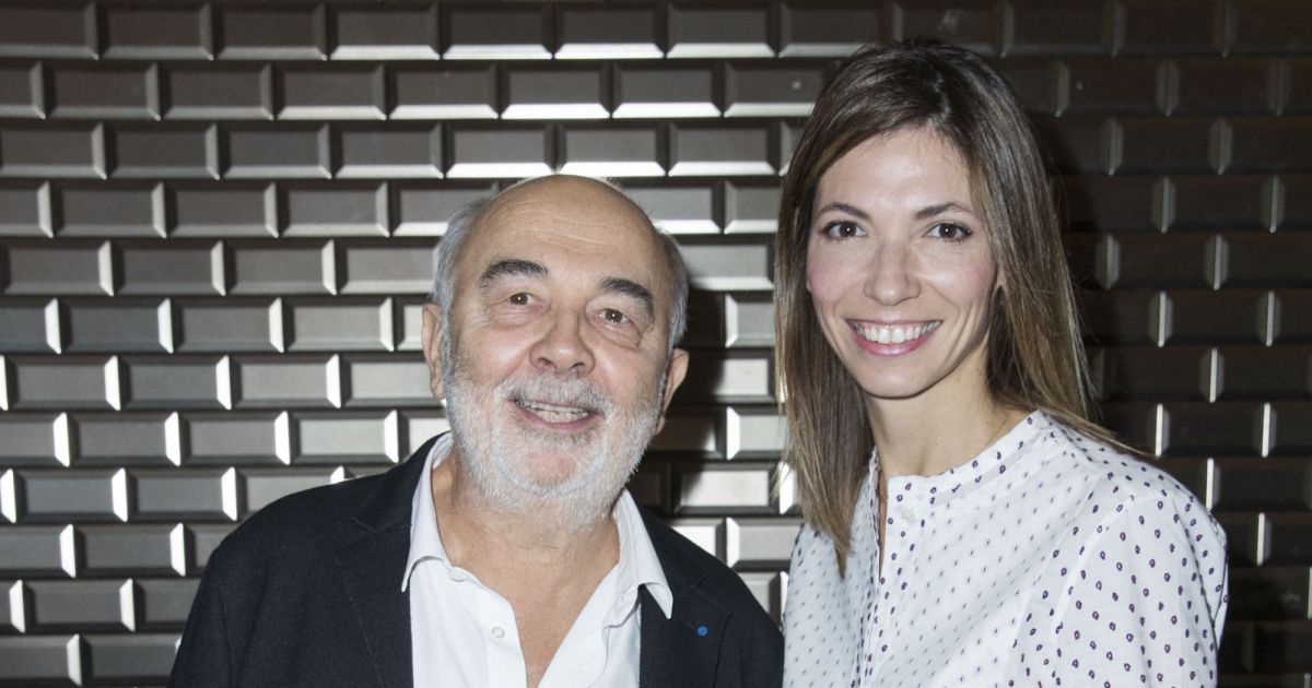 Gérard Jugnot et sa compagne Patricia Campi au défilé de mode Jean Paul