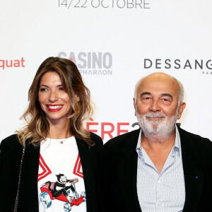 Gérard Jugnot et sa compagne Patricia Campi - Tapis rouge de la cérémonie d'ouverture du Festival Lumière 2017 au cours de laquelle Eddy Mitchell a reçu un hommage à Lyon, le 14 Octobre 2017. © Dominique Jacovides/Bestimage