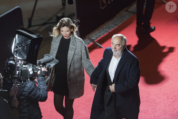 Exclusif - Gérard Jugnot et sa compagne Patricia Campi - Arrivées à la 42e cérémonie des César à la salle Pleyel à Paris. Le 24 février 2017. © Pierre Perusseau / Bestimage
