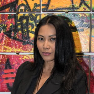 Anggun - Vernissage de l'exposition de l'artiste l'artiste Kongo (Cyril Phan) au Montaigne Market à Paris le 17 octobre 2019. © Jerémy Melloul/ Bestimage