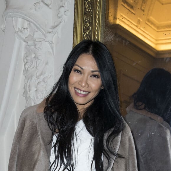 Anggun au défilé de mode "Jean Paul Gaultier", collection Haute-Couture printemps-été 2018, à Paris. Le 24 janvier 2018 © Olivier Borde / Bestimage