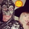 Nagui et Mélanie Page déguisés pour Halloween, le 31 octobre 2020
