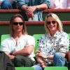 David Hallyday et Estelle Lefébure à Roland-Garros en 1995.