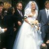 MARIAGE DE DAVID HALLYDAY ET ESTELLE LEFEBURE Mariage de David Hallyday et Estelle Lefébure en Normandie en 1989.