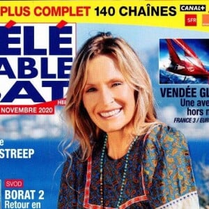 Estelle Lefébure dans le magazine "Télé Cable Sat" du 7 novembre 2020.