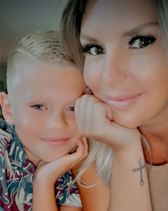 Amélie Neten et son fils Hugo complices sur Instagram, juillet 2020