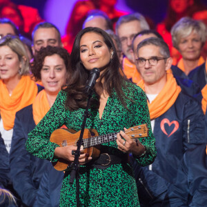 Vaimalama Chaves - Deuxième jour de la 33ème édition du Téléthon au Parc de la Villette à Paris le 7 décembre 2019. © Tiziano Da Silva/Bestimage