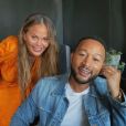 John Legend et sa femme Chrissy Teigen - Les célébrités se retrouvent pour la lecture de scripts en FaceTime à Ridgemont High à Los Angeles.