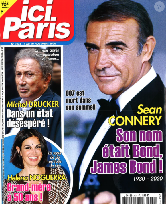 Une du magazine "Ici Paris" datée du mercredi 4 novembre 2020.