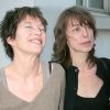 Jane Birgin et sa fille Kate Barry - Soirée de lancement des collections hiver 2007 de La Redoute. Paris. Le 23 mai 2007.