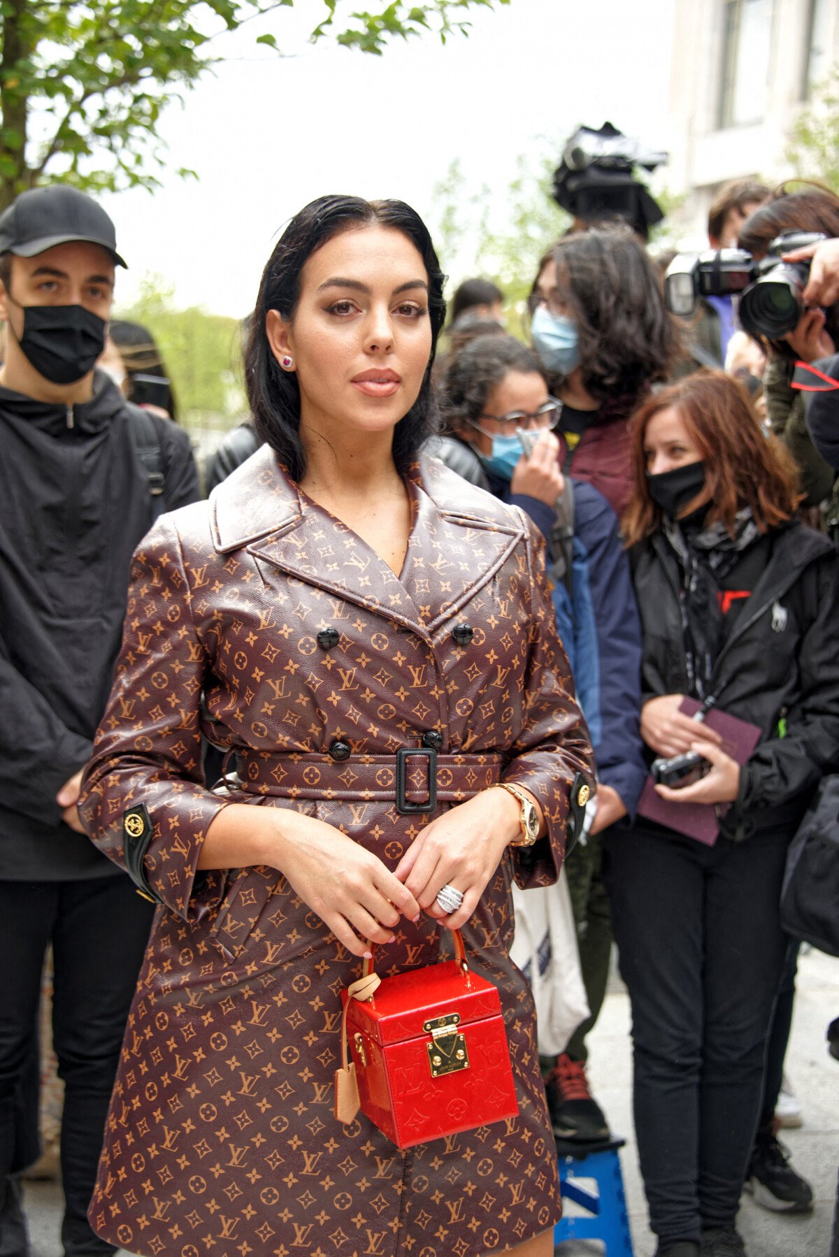 Photo : Georgina Rodriguez - Arrivées au défilé de mode prêt-à-porter  printemps-été 2021 