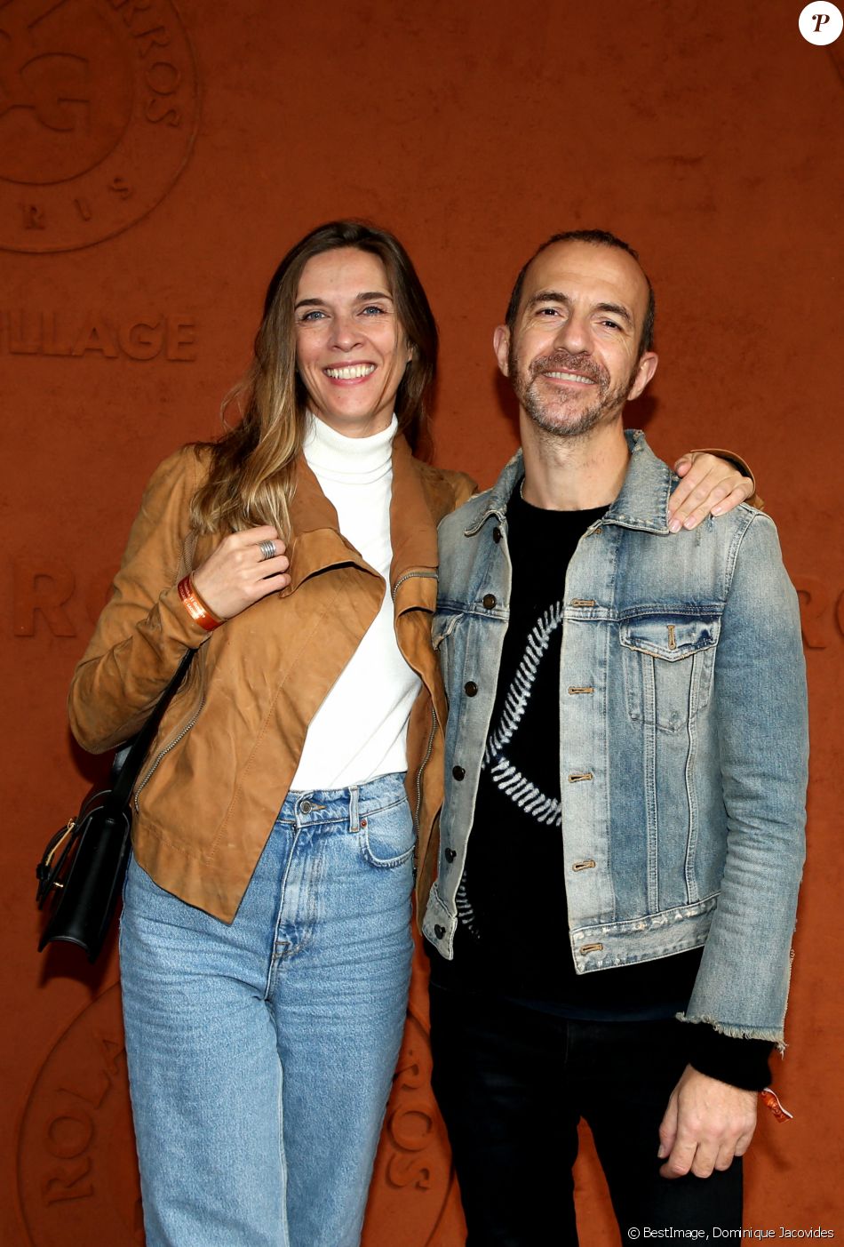 Bernard Wesphael Et Sa Nouvelle Compagne Calogero et sa compagne Marie Bastide au village des internationaux de