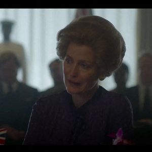 Gillian Anderson dans le rôle de Margaret Thatcher, saison 4 de la série "The Crown", le 15 novembre 2020 sur Netflix.