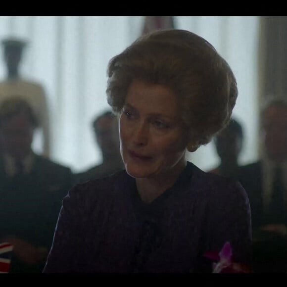 Gillian Anderson dans le rôle de Margaret Thatcher, saison 4 de la série "The Crown", le 15 novembre 2020 sur Netflix.