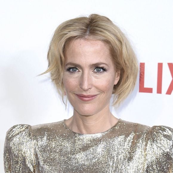 Gillian Anderson lors de la première de la saison 2 de la série télévisée Netflix "Sex Education" au cinéma Genesis à Londres, Royaume Uni, le 8 janvier 2020. © Future-Image/Zuma Press/Bestimage