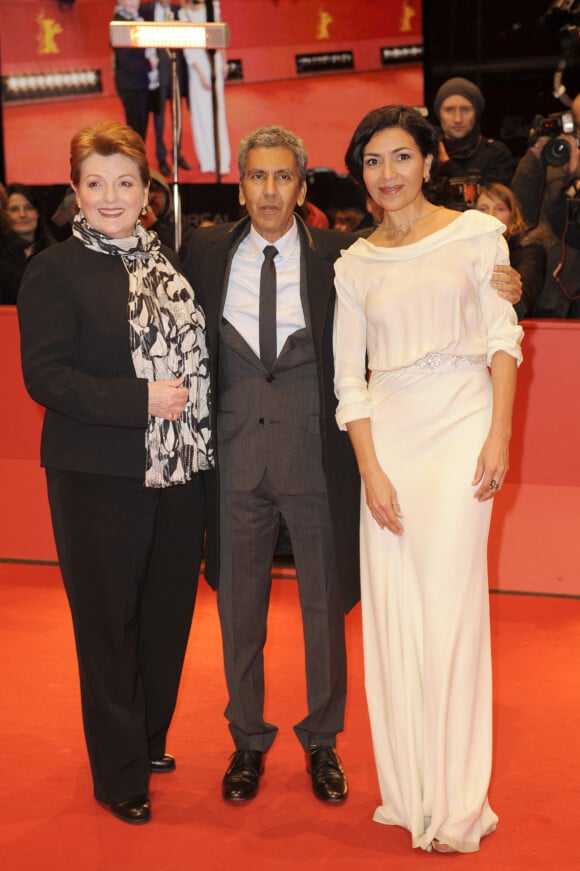 Brenda Blethyn, Rachid Bouchareb, Dolores Heredia lors de la première du film "La Voie de l'ennemi" (Two Men In Town) lors du 64eme Festival International du Film de Berlin, le 7 février 2014. 