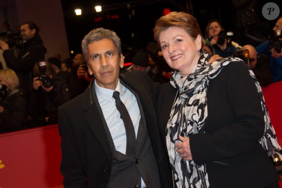 Rachid Bouchareb et Brenda Blethyn lors de la première du film "La Voie de l'ennemi" (Two Men In Town) lors du 64eme Festival International du Film de Berlin, le 7 février 2014. 