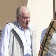 Le roi Juan Carlos Ier d'Espagne va déjeuner avec la famille Nadal à Majorque en Espagne le 26 juillet 2019.   