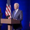 Le candidat démocrate à la présidence Joe Biden prononçant un discours à Wilmington le 6 novembre 2020.   
