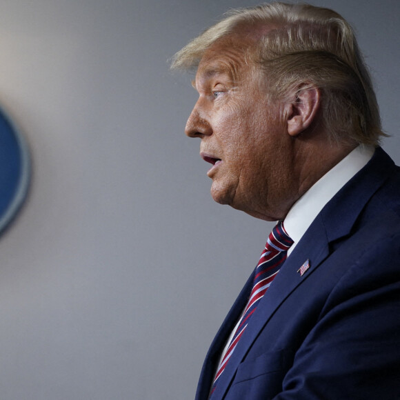 Donald Trump en conférence de presse à la Maison Blanche à Washington. Le 5 novembre 2020 