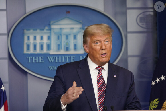 Donald Trump en conférence de presse à la Maison Blanche à Washington. Le 5 novembre 2020 