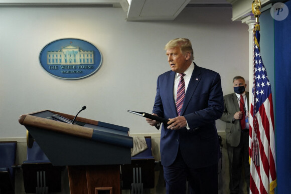 Donald Trump en conférence de presse à la Maison Blanche à Washington. Le 5 novembre 2020 