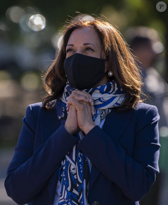 Kamala Harris est en campagne pour soutenir Joe Biden à Reno le 27 octobre 2020. © Paul Kitagaki Jr./ZUMA Wire / Bestimage 