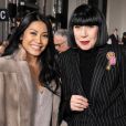 Anggun, Chantal Thomass au défilé Georges Chakra "Collection Haute Couture Printemps/Eté 2019-2020" lors de la Fashion Week de Paris, le 21 janvier 2019.