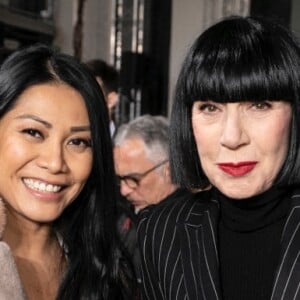 Anggun, Chantal Thomass au défilé Georges Chakra "Collection Haute Couture Printemps/Eté 2019-2020" lors de la Fashion Week de Paris, le 21 janvier 2019.