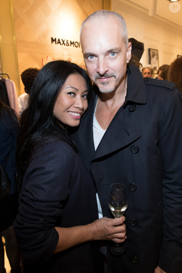 Exclusif - Christian Kretschmar et Anggun - Lancement de la collection capsule "Max & Moi vu par Valérie Benaïm" à Paris, le 20 octobre 2017. © Cyril Moreau/Bestimage